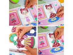 Dětská magnetická hra v&nbsp;kufříku oblékání panenek 3