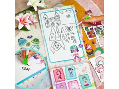 Dětská magnetická hra v&nbsp;kufříku oblékání panenek 4