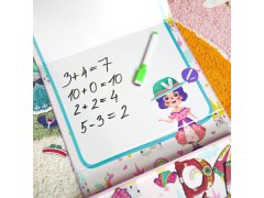 Dětská magnetická hra v&nbsp;kufříku oblékání panenek 9