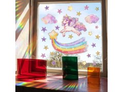 Dětská samolepka na okno - jednorožec 6