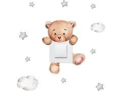 Dětská samolepka na vypínač - medvídek 7