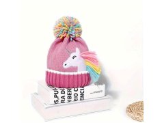 Dětská zimní sada čepice a&nbsp;rukavic s&nbsp;jednorožcem 4