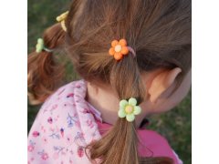 Dětské gumičky do vlasů 10 ks - kytičky 8