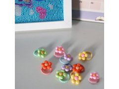 Dětské gumičky do vlasů 10 ks - kytičky 9