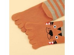 Dětské prstové ponožky větší - tygřík 4