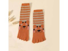 Dětské prstové ponožky větší - tygřík 6