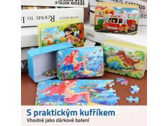 Dětské puzzle v plechové krabičce - mořská panna 2