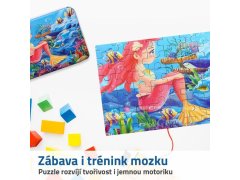 Dětské puzzle v plechové krabičce - mořská panna 3