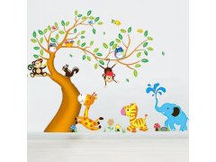 Dětské samolepky na zeď - zvířátka