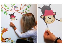 Dětské samolepky na zeď - zvířátka 11