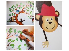 Dětské samolepky na zeď - zvířátka 4