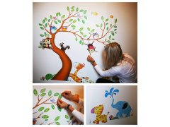 Dětské samolepky na zeď - zvířátka 7