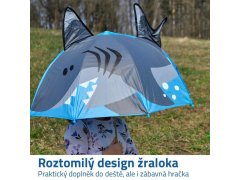 Dětský 3D deštník - žralok 3