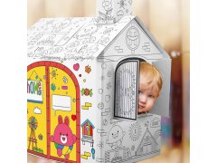 Dětský domeček k&nbsp;vybarvení s&nbsp;fixy 60,5 x 48 x 70 cm 5
