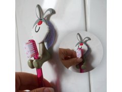 Dětský držák na zubní kartáček - zajíček