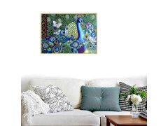 Diamantové malování deluxe - páv 9