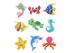 Diamantové malování pro děti samolepky - mořský svět 9