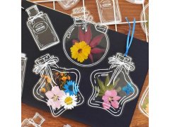 DIY herbář - samolepky na sušené květiny 11