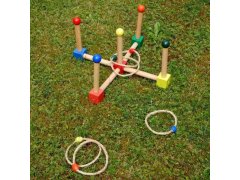 Dřevěná hra házení kroužků 8