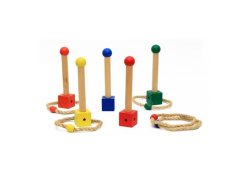 Dřevěná hra házení kroužků 9