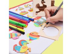 Dřevěná sada na obkreslování 100 ks 15