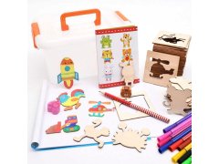 Dřevěná sada na obkreslování 100 ks 16