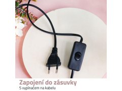 Dřevěná stolní lampa se žárovkou - neutrální světlo 3