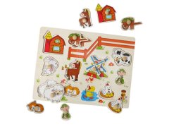 Dřevěná vkládačka - zvířátka na farmě 9