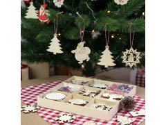 Dřevěné ozdoby k&nbsp;vybarvení 32 ks 14