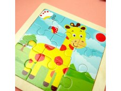 Dřevěné puzzle pro děti - žirafa 6