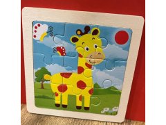 Dřevěné puzzle pro děti - žirafa 8
