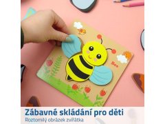 Dřevěné puzzle pro nejmenší - včelka 2