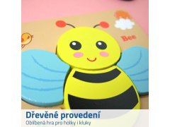 Dřevěné puzzle pro nejmenší - včelka 3