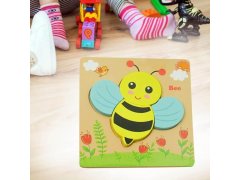 Dřevěné puzzle pro nejmenší - včelka 7
