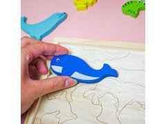 Dřevěné puzzle - zvířátka 8
