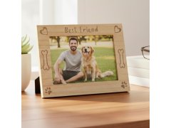 Dřevěný fotorámeček Best Friend, 10 x 15 cm