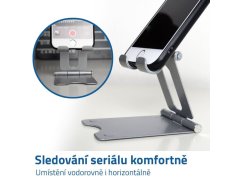 Držák na mobil - stříbrný 3
