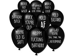 Drzé narozeninové balónky 10 ks 8
