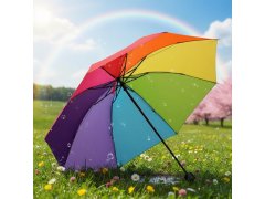 Duhový deštník skládací