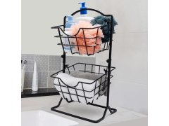 Dvoupatrový kovový košík 45 cm 3