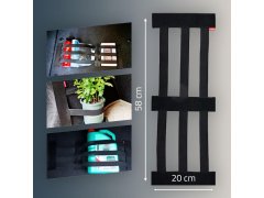 Elastický držák na suchý zip do kufru 3 popruhy 4