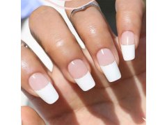 Elegantní samolepky na nehty - francouzská manikúra - bílá 4