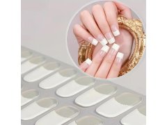 Elegantní samolepky na nehty - francouzská manikúra - bílá 6