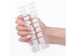 Elegantní samolepky na nehty - francouzská manikúra - bílá 7