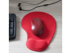 Ergonomická podložka pod myš - červená