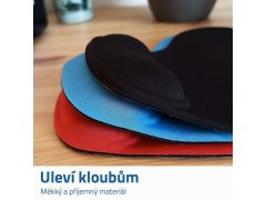Ergonomická podložka pod myš - červená 3