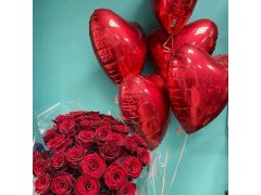 Fóliové balónky srdce 10 ks 7
