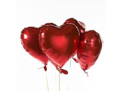 Fóliové balónky srdce 10 ks 8