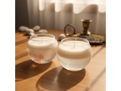 Gelová svíčka - světle růžová 5