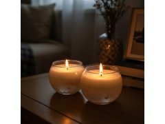 Gelová svíčka - světle růžová 7